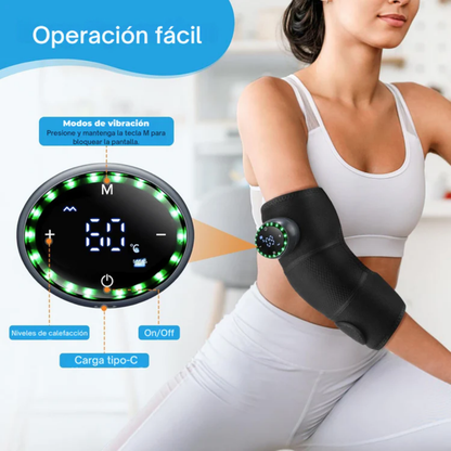 Rodillera Térmica Anti-Dolor — Calor + Vibración para Artrosis y Rodillas Cansadas